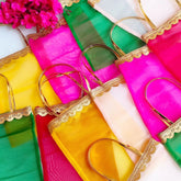 Tissue Tote Bag, Silk Bags, Return Gifts, Coin Pouches, Bridesmaid Gift, Party Favors, Wedding Favor, Diwali Gift